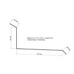 Imagen de Babeta chapa galvanizada nº 25 NIMAT 30.5cm x 2.44m
