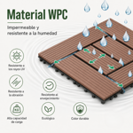 Imagen de Caja 11 piezas Deck WPC LÚMINI 30X30 E1