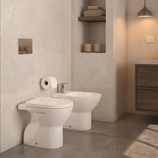 Imagen de Inodoro corto ROCA Debba Round blanco