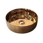 Imagen de Bacha RHAYPIC redonda 36,5x36,5x12,5cm.oro rosa c/sop.9514B E-103