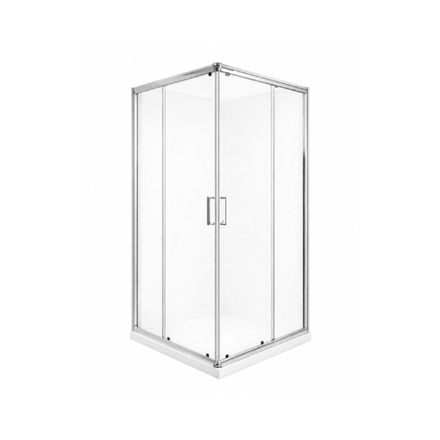 Imagen de Box de ducha zóc bco AQUA SWIM 90x90 x195cm alum cromo bri 60089W